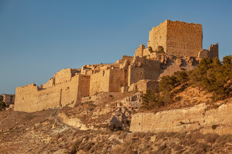 Het kruisvaarderskasteel in Kerak - Jordanië